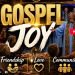 Gospel Joy cover featuring the title at the top and smiling people with heart icons, conveying a gospel music theme.